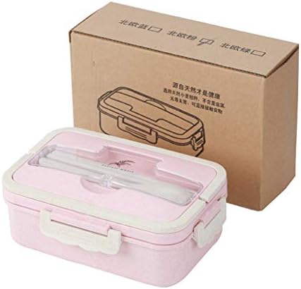 DBYLXMN BENTO BOX за деца со скриена рачка Бенто кутија за ручек за возрасни деца Херметички контејнери за складирање на леб
