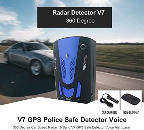Автомобил 360 ° анти-полициски GPS фотоапарати ласерски радарски возила Детектор за гласовно предупредување за сигнализација Ново