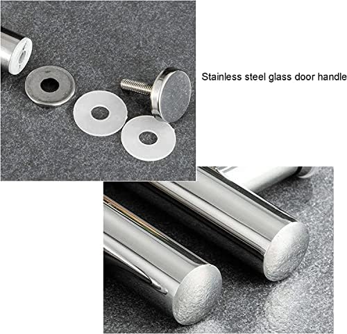 Ouss еднострана рачка за влечење на стаклена врата, не'рѓосувачки челик полирана хромирана завршница и влече стаклена рачка на вратата