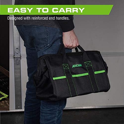 Аркан 16-инчен торба со алатки, 6 надворешни џебови и рачки за крај