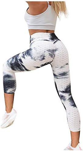 Подигање на женските деветти меурчиња панталони Хип јога вратоврска вежба вежба дише преклопено над јога панталони за жени слаби