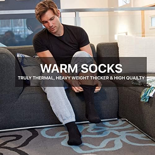 Единствени стилови на асформ сет од 3 термички чорапи за мажи загреани ладни временски чорапи мажи топли изолирани чорапи за зима