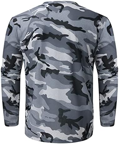 Menеке-ДГ мажи Камо атлетска компресија маички маички со долги ракави класичен екипаж тенок врвен термички џемпер момче блузи