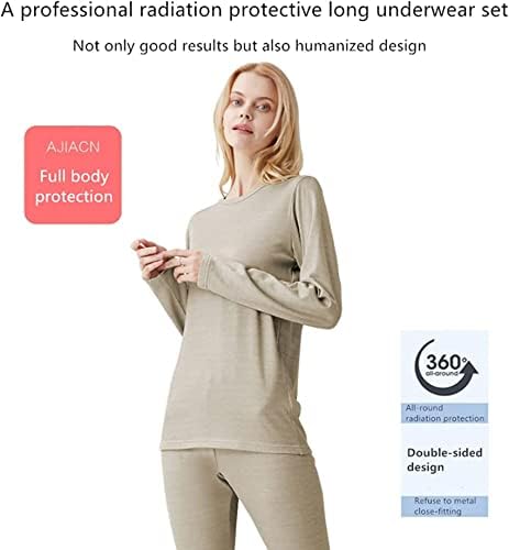 Aadecor EMF облека против зрачење, жени електромагнетно зрачење заштитно сребро влакна долна облека