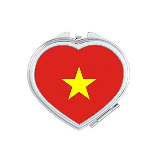 Национално знаме на Виетнам Национално знаме Азија Огледало за патување Преносен рачен џеб шминка