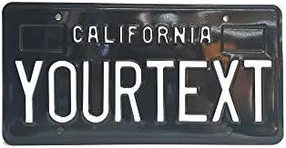 Калифорнија САД Сад Регистарска Табличка Регистарска Табличка Врежана Сопствени Кутии За Датуми Налепници Црна