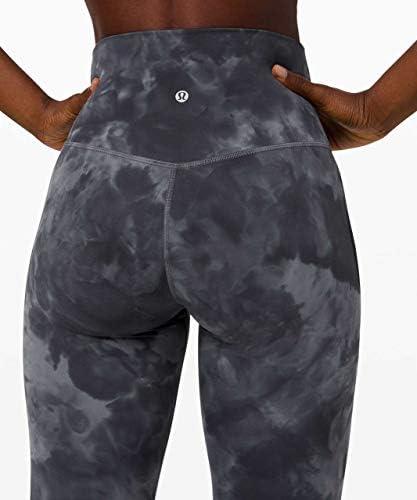 Lululemon Порамнете ги панталоните за јога со целосна должина - дизајн со високи половини, 28 инчен инсем