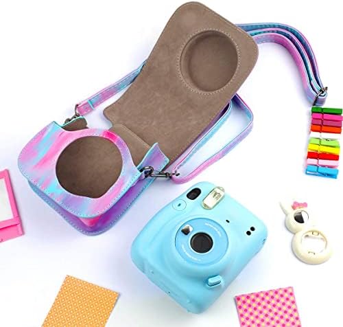 КАТИЈА КАМЕРА КАМЕРАЕ торба Компатибилна со Fujifilm Instax Mini 11 Instant Movie Camera со каиш за рамо и џеб за додатоци за фотографии