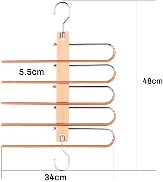 Eyhlkm 5 нивоа мултифункционални панталони решетки за спална соба гардероба решетки за гардероба за складирање