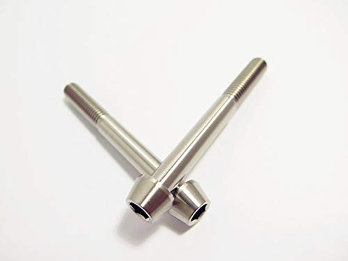 10 парчиња титаниум M8 завртки за конус на конус 1.25мм Ален штекер капаче за глава метрика за завртки, должина M8 x15mm-80mm