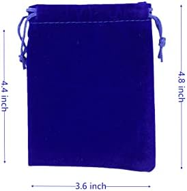 Палмхоме Пакет од 48 Кадифени Торби За Влечење Торба За Подароци Кадифена Торбичка За Накит Свадба И Забава