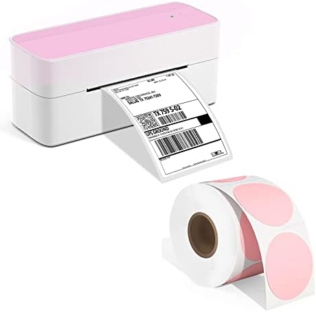 Печатач со Розова Етикета фомемо Со Розова Термичка Тркалезна Етикета-2 х 2, 750 Листови