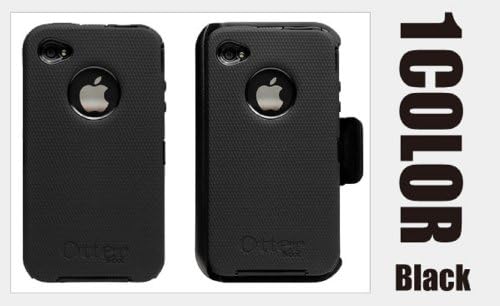 OtterBox Бранител за Iphone 4 Случај-Црна 05P4OTDE-BK