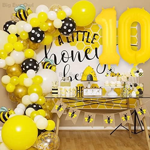 Голем Жолт Број 0 Фолија Балони 40 Инчен Хелиум Голем Милар Нула Балон За Мед Пчела Лимон Декорација На Роденденска Забава