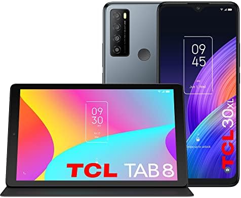 TCL 30xl |2022| Отклучен Мобилен Телефон &засилувач; TCL ТАБ 8 Wi - Fi Android Таблет, 8 Инчен HD Дисплеј