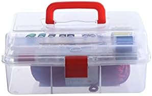 Кутија за шиење Superio со ленти за излез, организатор на додатоци, компактен дизајн