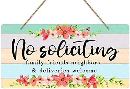 Waahome Смешно нема знак за барање за домашен дом, 6 x12 Фарма Хаус без барање семејни пријатели и испораки добредојде на знак за украси од домашна