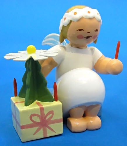 Вендт и Кун русокоса со добра волја рачно насликана русокоса маргарит ангелска кутија за подароци