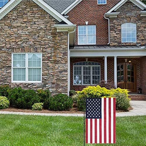 HomiSsor American Garden Flags 12,5 x 18,5 инчи- САД САД Двокретарно мало американско знаме за дворски банер Патриотска декорација на тревници