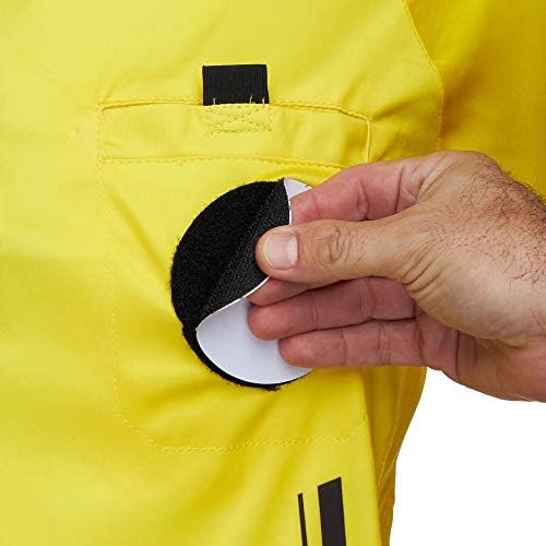Мареј спортски стоки фудбалски судија Jerseyерси | Официјална кошула за машки фудбалски судии - краток ракав со влечење отворени