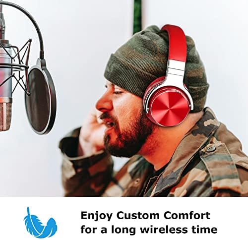 Кисебин Е7 ПРО Активни Слушалки За Поништување На Бучава Bluetooth Слушалки Со Микрофон/Длабоки Бас Безжични Слушалки Преку УВО 30H Време