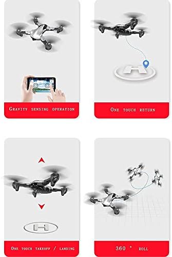 Skyteey Drone со камера 4K HD FPV во живо видео 2 батерии и носење куќиште, хеликоптер за Quadcopter RC за деца и возрасни, контрола на гравитација,