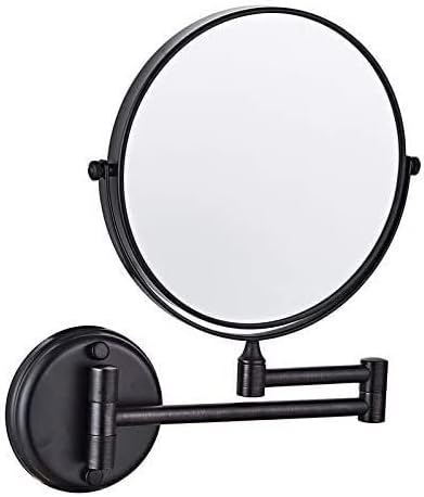 Огледало на огледало за шминка за шминка, преклопување хотел бања телескопско огледало wallид, двострано зголемување на огледалото за убавина,