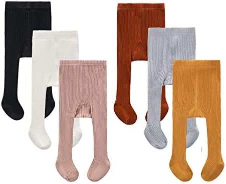 Cecorc Бебешки хулахопки - Дебели мали деца хеланки - безмилотни кабелски плетени памучни чорапи - Доенчиња Панталози 3/5 пакет…