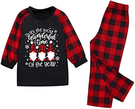 XBKPLO Божиќни пижами за семејни пижами pjs облека за спиење облека за појавување Семејни Божиќни пижами поставени големи PJs поставени високи