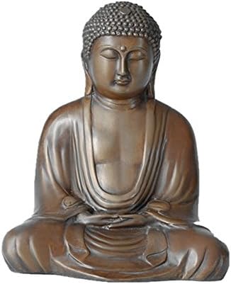 Топеркин стои бронзена статуа на Буда, будистичка скулптура TPFX-B56