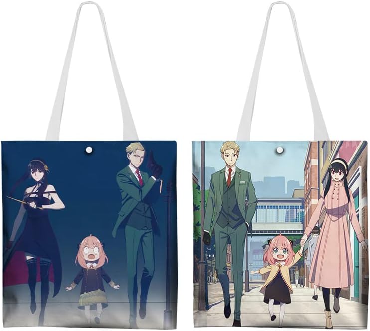 Ивахосан јапонски аниме шпион x семејство женска чанта чанта платно торбички торбички за шопинг за обожаватели на аниме