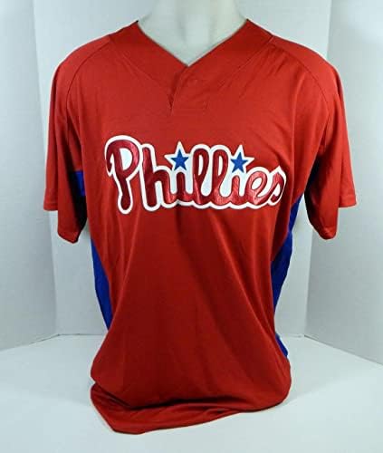 2007-10 Филаделфија Филис празна игра издадена Red Jersey St BP 48 779S - Игра користена МЛБ дресови