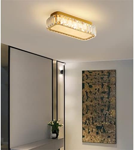 Anmmber тавански светла LED златна ламба за дневна соба дневна соба коридор кристална таванска светилка ходник светло нордиски кујнски ламби