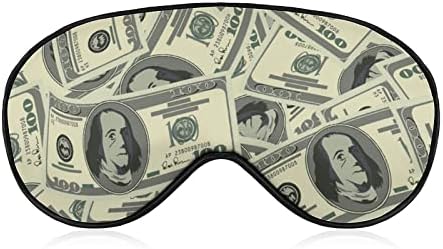 Смешен долар пари модел Смешно спиење маска за очи мек заслепено око со прилагодлива лента ноќна очила за мажи за жени