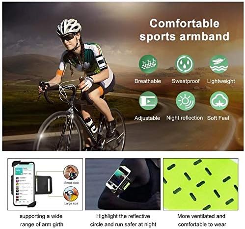 Фолч за Samsung Galaxy F62 - FlexSport Armband, прилагодлива амбалажа за тренинг и трчање за Samsung Galaxy F62 - Stark Green