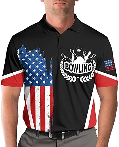 Смешно персонализирани персонализирани луди голф -кошули за голф за мажи, машки голф кошули краток ракав, лесен голф Полос