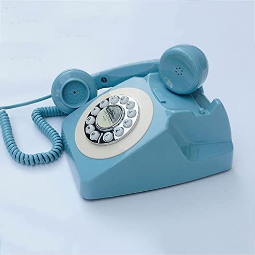 Телефонски телефон, Европски стил Гроздобер Антички стар телефон за фиксна опрема за внатрешни работи, ретро гроздобер телефонски фиксни телефонски