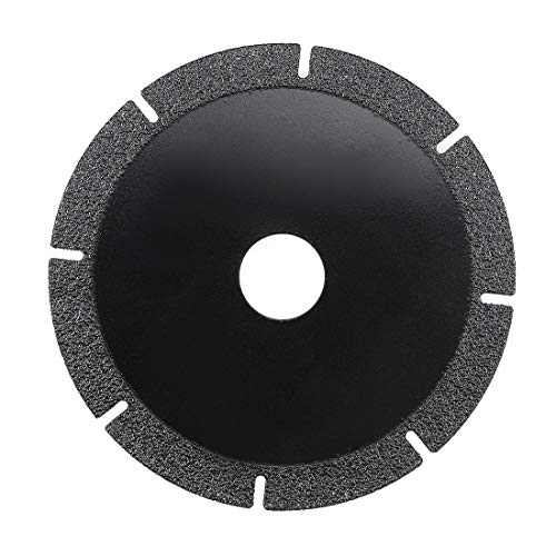 UXCELL 4,5 тркала за сечење дијаманти за мелење диск со исечоци за камена керамика стакло 80 решетки црна