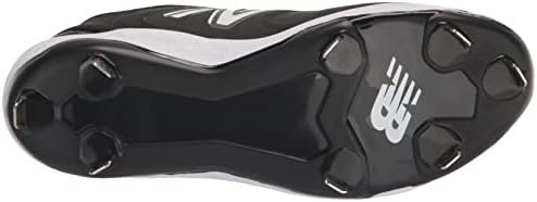 Нова рамнотежа Машка свежа пена X 3000 V6 Метал Бејзбол чевли, синтетички црно/бело, 10,5