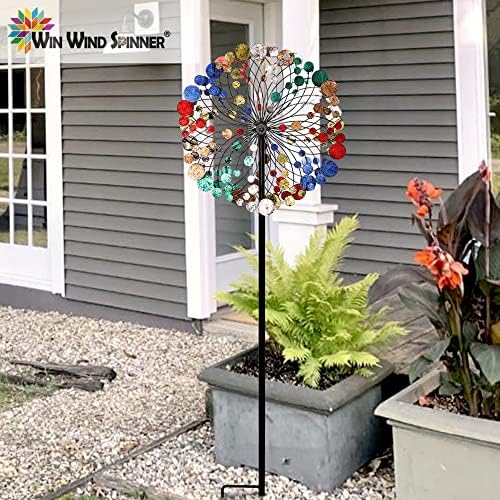 WinWindspinner, ветерници за ветер за дворна градина - скулптура на метални метални ветерни декор, украс за тревник ветерница за градинарски