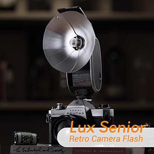 Godox Lux Високи Ретро Камера Блиц, 3.7 V/1700mah Батерија На Полнење, GN14 6000K € 200K 28mm Фокусна Должина, Авто &засилувач; Рачен Блиц,