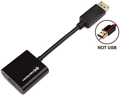 Кабелски работи Активен приказ на адаптерот HDMI Поддршка на технологијата на Eyefinity и 4K резолуција и USB C до HDMI кабел во црни 6 нозе