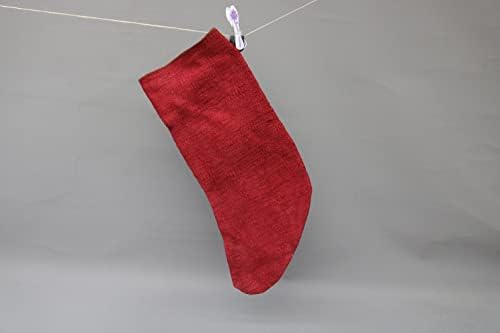 Подарок за перница Сарикаја Божиќно порибување, рачно изработено порибување, божиќни чорапи од коноп, порибување на Килим, порибување на