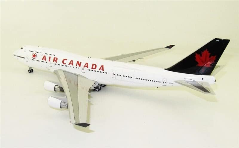 Inflate 200 Air Canada за Boeing 747-400 C-Gagn со Stand Limited Edition 1/200 Diecast Aircraft претходно изграден модел