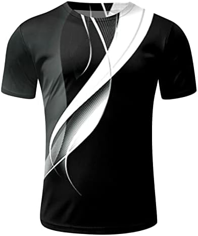 Менс летна мода и тренд на слободно време 3Д дигитални печатени шорцеви со краток ракав постави две парчиња горе тело костум мажи