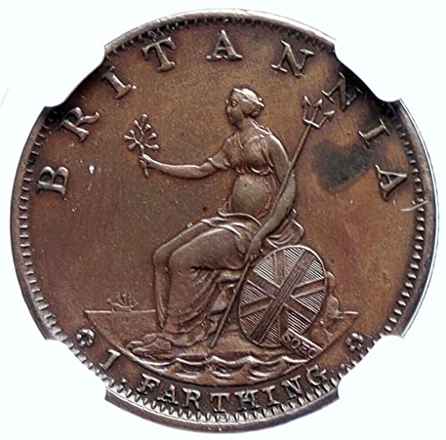 1799 Велика Британија 1799 Велика Британија Велика Британија Кралот Georgeорџ III 1/4p UNC детали NGC
