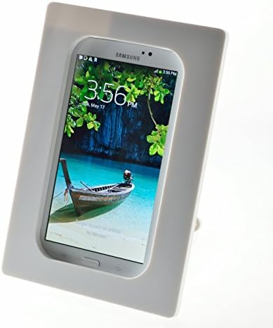 Tabcare Компатибилен Samsung Galaxy Tab 4 7.0 Бел wallид монтирање акрилик безбедносен дом за ПОС, киоск, приказ на продавници