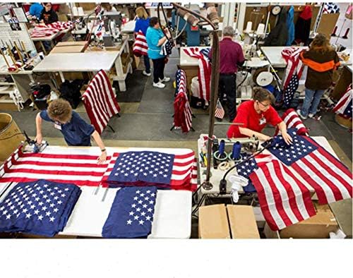 Американско знаме 2x3 стапки во САД, најлонско знаме на тешка категорија на отворено 2x3 со везени starsвезди, зашиени ленти,