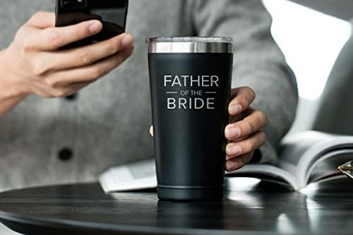 Татко на невестата, 16 мл црно изолирано кафе со кафе со капак - подароци за ден на татковци - татко на невестата подароци од Дауфхтер