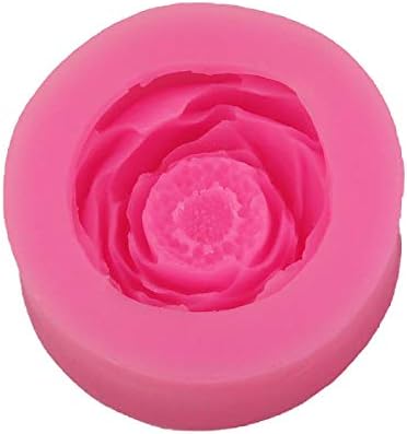 Allinlove 3 Pcs 3D Carnation Peony Flower Silicone Soap Molds Candle Molds Peonies Polymer Clay Mould Cake Decorating Tools Jello Sugar Chocolate